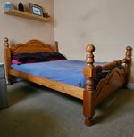 Pine Double Bed Frame 4'6"