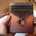 21 Key Mahogany Kalimba Thumb Piano Portable Finger Piano for Beginners