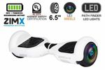 ZIMX White 6.5" Hoverboard/Swegway with LED Wheels UL2272 Certified