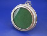 Antique styled silver photo frame B'ham 1980 Classic Picture display Ornate Top
