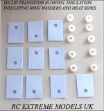 TO-220 SILICONE WASHER THERMAL INSULATOR KIT-SEMICONDUCTOR T0 HEATSINK PACK0f 20