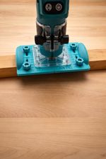 Makita DRT52 router Base Jig for making mortises / slot mortise / grooves