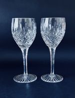 Stuart Crystal Shaftesbury Two Claret Wine Glasses (1) Height 7 5/8"