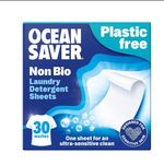 OceanSaver Non Bio Eco Laundry Detergent Sheets, For Sensitive Skin,  30 Washes