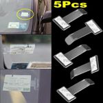 Car Card Holder - Parking Ticket Fastener for Windshield - 5 Pcs
