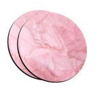 Coasters Marble Pink Drinks Coaster Mat Rose Pink New Bar Mats Party Home Gift