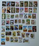 Mushrooms/Fungi Stamps Collection - 50 to 300 Different Stamps 