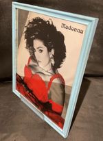 VINTAGE MADONNA PICTURE CARNIVAL POP MIRROR 11”x9”