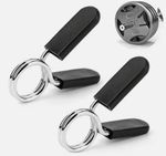 2x 1" Spring Clamp Collars for Weight Bar Dumbbells Gym Fitness Clips Locks 25mm