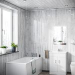 Grey Marble Silver Modern 2700 mm PVC Panels Shower Wet Wall Panels Cladding