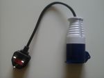 PAT TEST LEAD & EQUIP.13 AMP plug to 16 AMP 240V Socket SEE ADD!!! sparkydeals;;