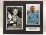 RARE Arnold Palmer Golf Signed Photo Display + COA AUTOGRAPH THE OPEN