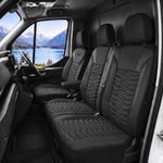 Tailored Seat Covers For VW Crafter 2016-On Premium Pique Fabric & Pu Leather HQ
