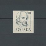 POLAND BLACK PRINT 1958 BLACK PRINT RARE!! MEDICINE DOCTOR JEDRZEJ xd30