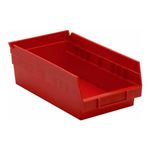 Quantum Storage Polypropylene Hopper Shelf Bins QTY30 QSB102RDCS