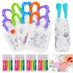 Kids DIY Graffiti Colouring Non-Woven Tote Bag Arts Crafts Painting Toy Gift UK