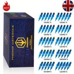 Poseidon 50Pcs Tattoo Cartridge Needles Assorted Mixed Size round Liner Shader M