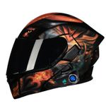 BT Motorcycle Helmet Built-in Camera Dual Visors Modular Motorbike Helmet