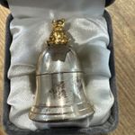 Sterling Silver Tooth Fairy Bell Teddy Bear With Box Hallmarked 925
