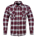 Mens Biker Motorcycle Flannel Lumberjack Shirt Jacket Made with Kevlar CE Armour