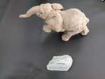 Martha Carey The Herd “Hoofer” Elephant Figurine #3108 missing tail 