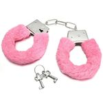 Fluffy Furry Handcuffs Hen Fancy Dress Stag Night Girls Party Pink Role Play Toy