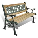 Children Garden Bench Wood Seat Outdoor Patio Park Yard Wooden Seater Chair 84cm