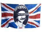 SEX PISTOLS GOD SAVE THE QUEEN UNION JACK FLAG 5x3FT FREE UK 48HR POST