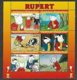 Rupert Bear -set of 6 stamp souvenir sheet  cto-f.used set-Madagasikara 2021
