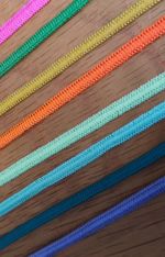4MM 5MM CLEARANCE 5 METRES COLOURED SOFT FLAT ELASTIC RED PINK NAVY MASK MAKING