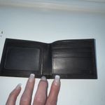 Men’s Coach Bifold Wallet Ultra Thin Black Leather With Window NWOT