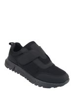 Mens Wide Fit Touch Fasten Trainers – Breathable Memory Foam Comfort Shoes – by