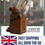 Church Mouse Vicar Pulpit Ornament Hand Made Carving unique Bible Cathedral Gift