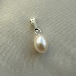 Natural Classic Freshwater Pearl 925 Sterling Silver Pendant