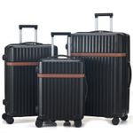 CMY Suitcase Luggage Set Lightweight Hard Shell Suitcases 4 Silent Dual Spinner