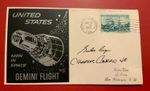 GORDON COOPER CHARLES CONRAD JR SIGNED GEMINI FLIGHT COVER 1965