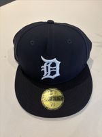 BNWT MLB Detroit Tigers New Era Authentic 59Fifty SnapBack Cap Navy Size 7 3/8
