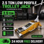 2.5 TON ALUMINIUM & STEEL NEW LOW PROFILE TROLLEY JACK GARAGE VEHICLE CAR RACING