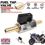 OIL FUEL SHUT OF TAP 6 MM ( 1/4" ) TAILS UNIVERSAL CLASSIC MOTORCYCLE IN LINE