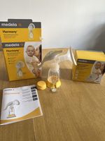 Medela Harmony Single Manual Breast Pump with Collection Bottle + breast pads 30