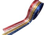 Personalised Printed Luxury Ribbon - 15mm Wide, Customised Text, Various Lengths