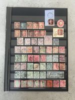 Qv Stamps Old Collection On Stock Card mixed Victoria