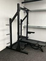 ELEIKO Half Rack - Black - Commercial Squat Rack Strength Gym Equipment