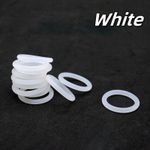 37mm~78mm ID Food Grade Silicone White O-Rings Rubber Ring Gasket Heat Resistant