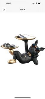 French Bulldog Double Tray Ornament New