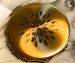 Kigu gold tone vintage powder compact: Makeup Mirror-1y