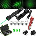 100Miles Green Laser Pointer Pen Laser Pen Beam Torche USB Rechargable 532NM UK