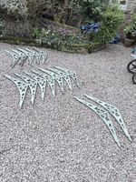 Antique Victorian Set of Cast Iron Conservatory Support Brackets 