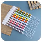 Dummy Clip Baby Boys Girls Pacifier Soother Chain Holder Strap Clips Silicone