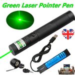 990Miles 532nm Green Laser Pointer Rechargeable Pen Astronomy Visible Beam Lazer